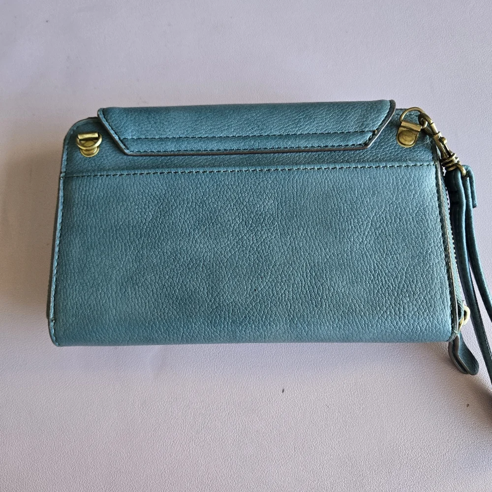 Relic Teal Handbag Purse Wallet Wrislet Women's Minimalist Travel Casual